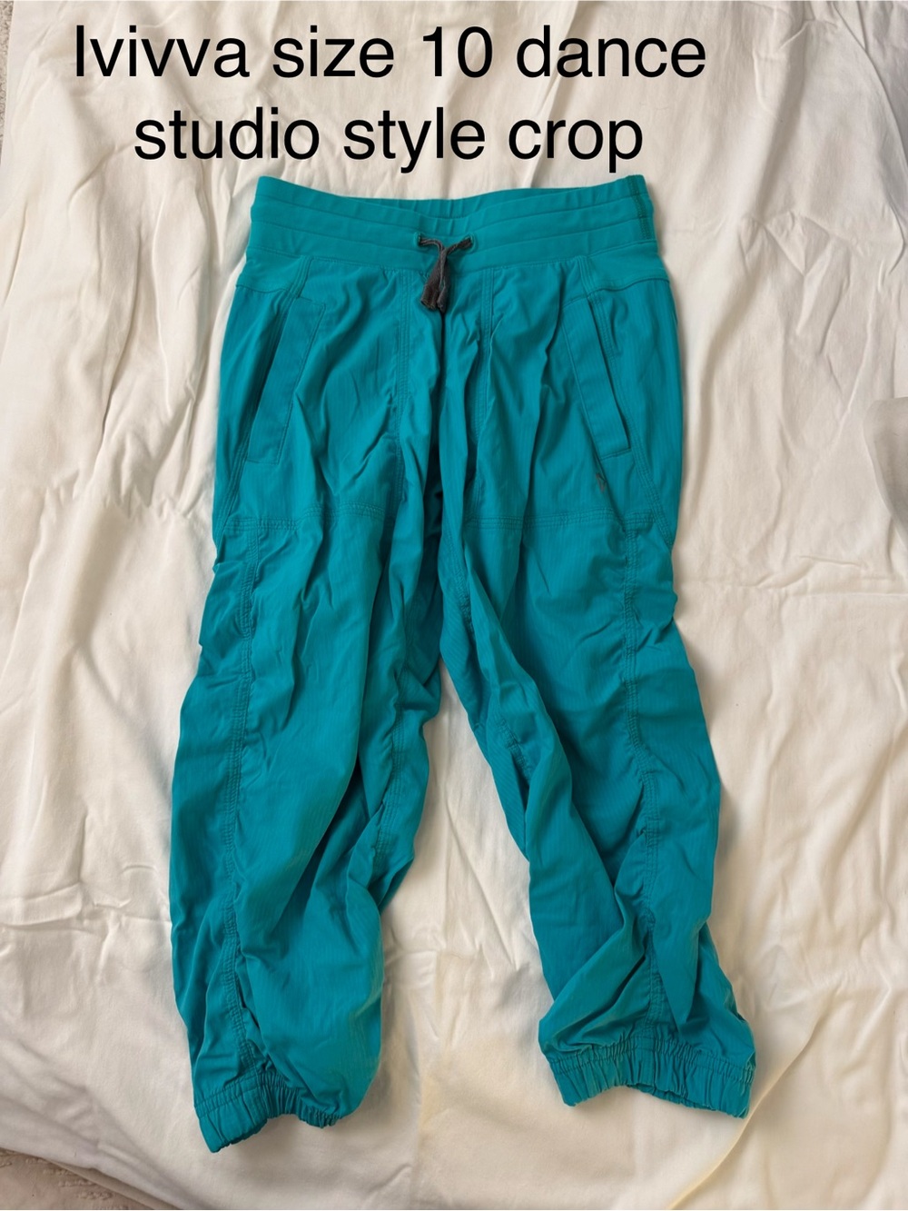 Ivivva Teal Cropped Dance Joggers